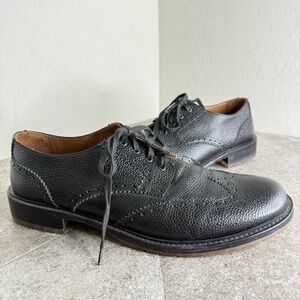 Kurt Geiger Brandt Black Leather Brogue Wingtip Oxford Men’s EU 45 US11